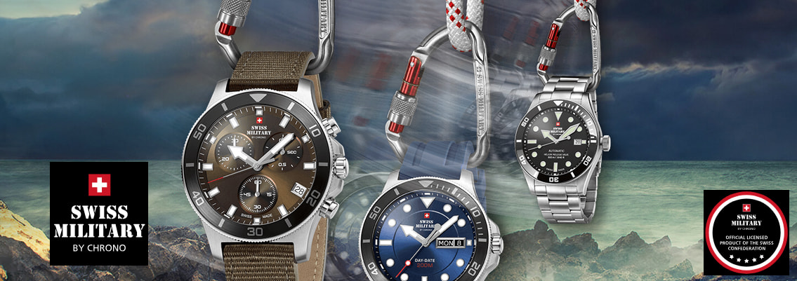 Lækre Swiss made ure hos Ur-Tid - Swiss Military by Chrono - Køb her